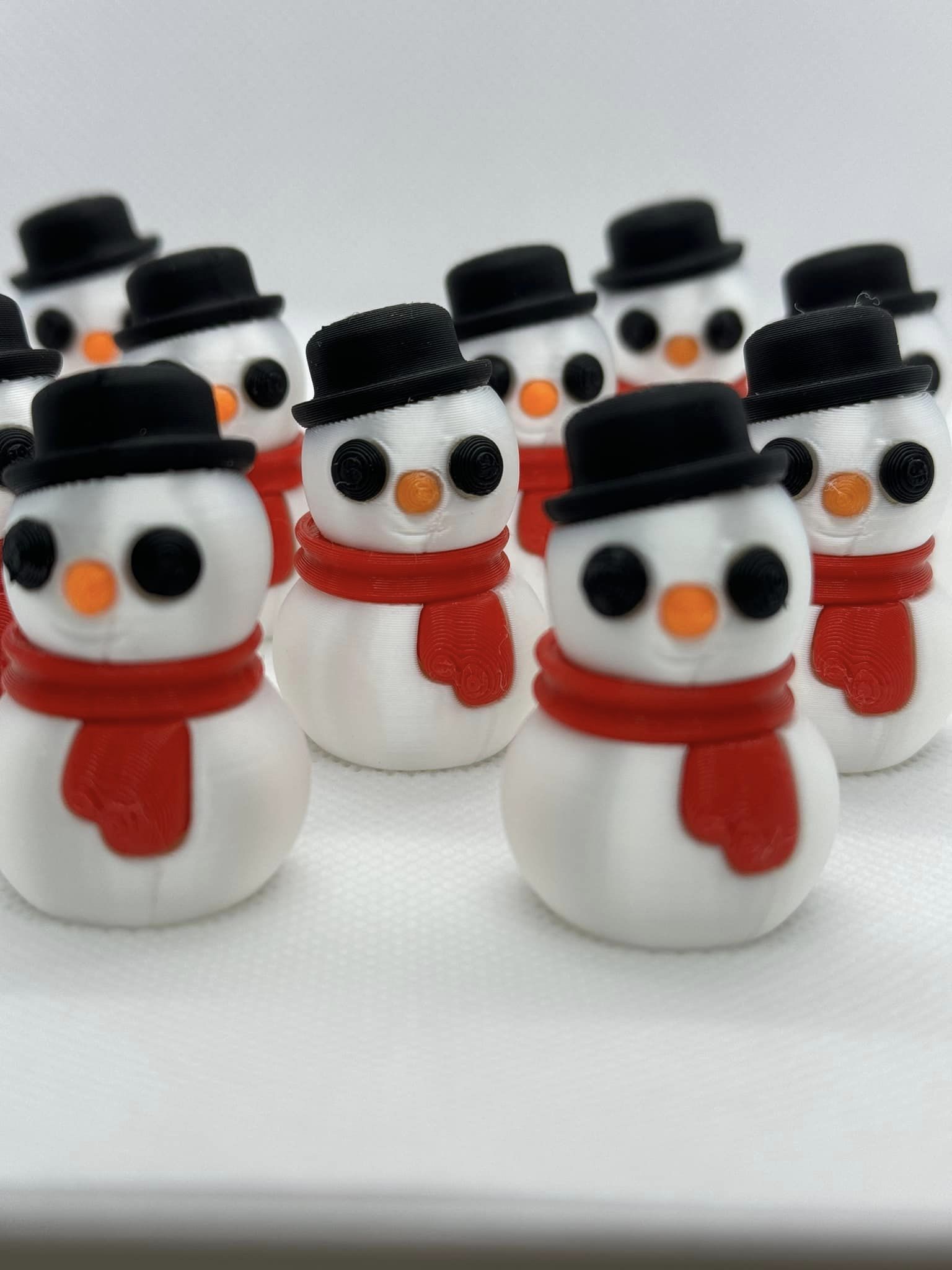 3D Printed Snowmen